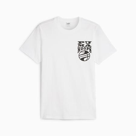 T-shirt da basket Hooper da uomo, PUMA White, small