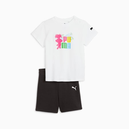 Conjunto Minicats PUMA x TROLLS para niños pequeños, PUMA White, small