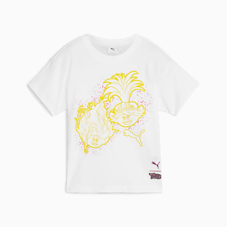 Camiseta estampada PUMA x TROLLS para niño, PUMA White, small