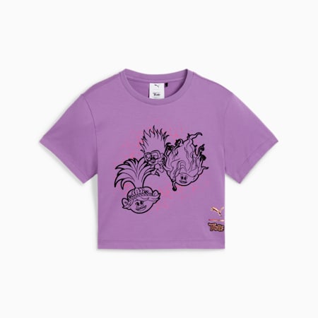 Kaos Gambar Anak-anak PUMA x TROLLS, Ultraviolet, small-IDN