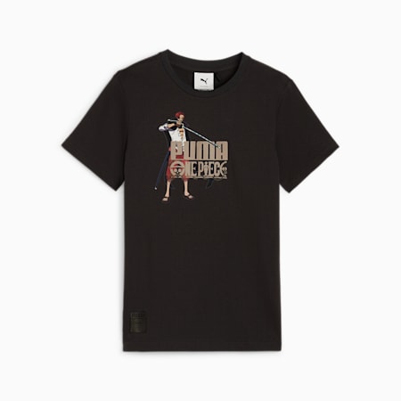 PUMA x One Piece graphic T-shirt voor kinderen, PUMA Black, small