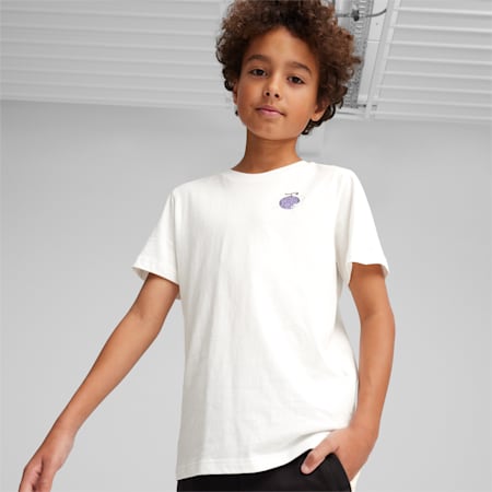 Camiseta con gráficos para niños PUMA x One Piece, PUMA White, small