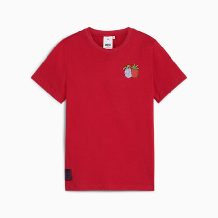 PUMA x ONE PIECE Youth Graphic Tee, Club Red, small-IDN