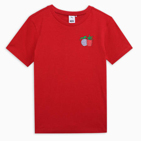 PUMA x ONE PIECE Youth Graphic T-shirt, Club Red, small-IND