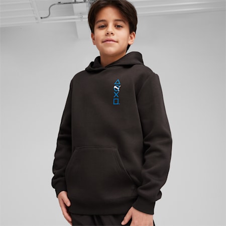 PUMA x PLAYSTATION hoodie voor jongeren, PUMA Black, small