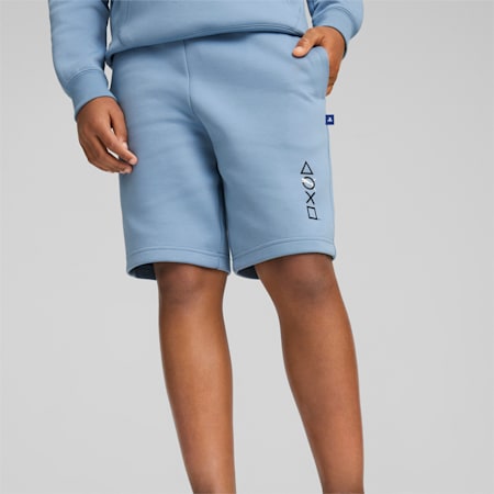 PUMA x PLAYSTATION Youth Shorts, Zen Blue, small