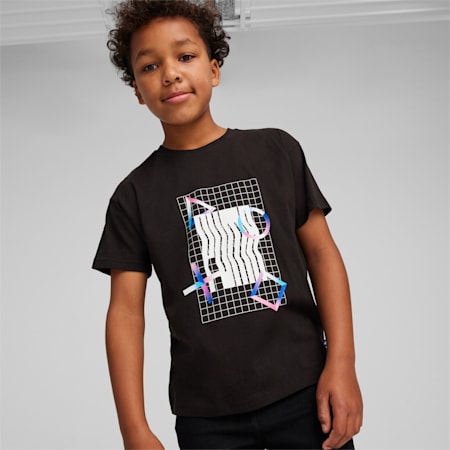 PUMA x PLAYSTATION T-shirt voor jongeren, PUMA Black, small