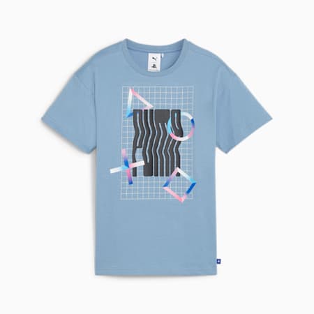 PUMA x PLAYSTATION T-Shirt Teenager, Zen Blue, small