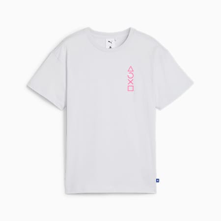 Młodzieżowa koszulka PUMA x PLAYSTATION, Silver Mist, small