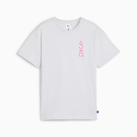 PUMA x PLAYSTATION Youth Tee, Silver Mist, small-SEA