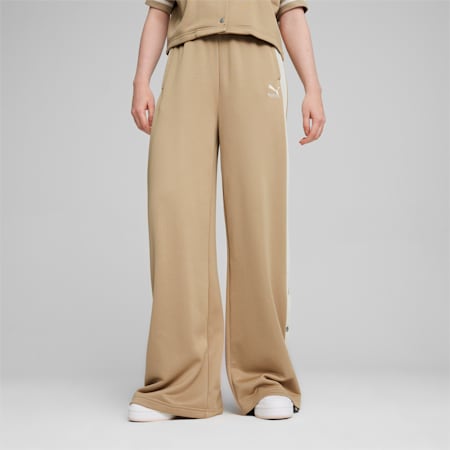 Damskie spodnie dresowe T7, Prairie Tan, small