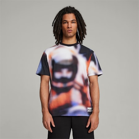 PUMA x PLEASURES AOP Tee, PUMA White, small-KOR