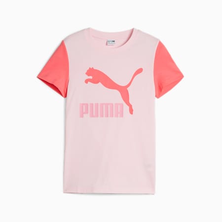 CLASSICS Two-Colour Logo Tee - Youth 8-16 years, Whisp Of Pink, small-AUS