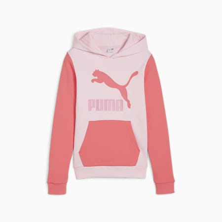 CLASSICS Two-Colour Logo Hoodie - Youth 8-16 years, Whisp Of Pink, small-AUS