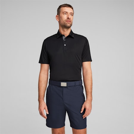 Pure Solid Men's Golf Polo, PUMA Black, small-AUS