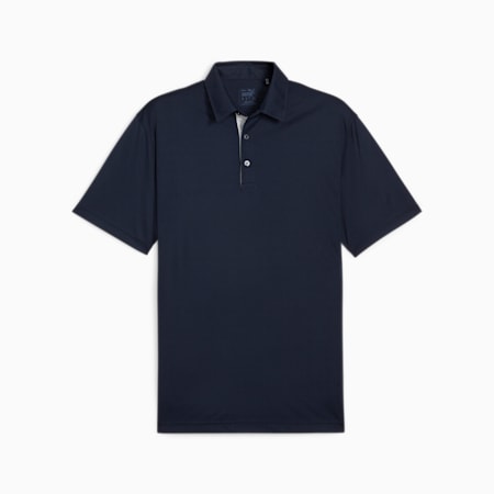 Pure Solid Men's Golf Polo, Deep Navy, small-AUS