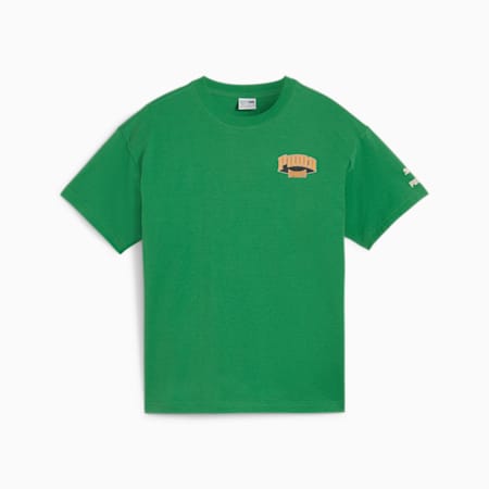 FOR THE FANBASE Youth Graphic Tee, Archive Green, small