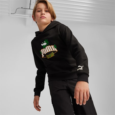 FOR THE FANBASE Hoodie Teenager, PUMA Black, small