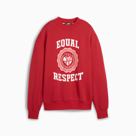 Game Love Women's Basketball Sweatshirt, Club Red, small-AUS