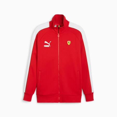Scuderia Ferrari Race Iconic T7 Men's Motorsport Jacket, Rosso Corsa, small-AUS