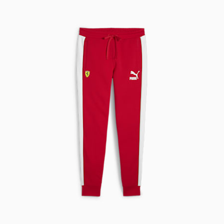 Scuderia Ferrari Race Iconic T7 Men's Motorsport Pants, Rosso Corsa, small-PHL