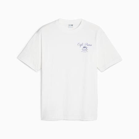 CLASSICS CAFE PUMA T-shirt voor heren, PUMA White, small
