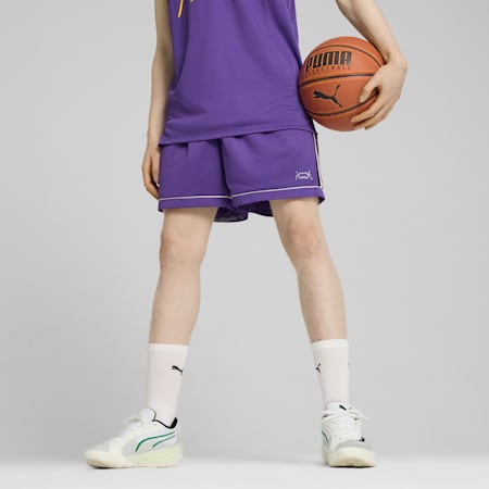 Short The Classics PUMA HOOPS, Team Violet, small