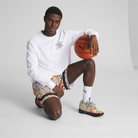 PUMA x DEXTER'S LABORATORY Men's Basketball Long Sleeve Tee, PUMA White, small-AUS