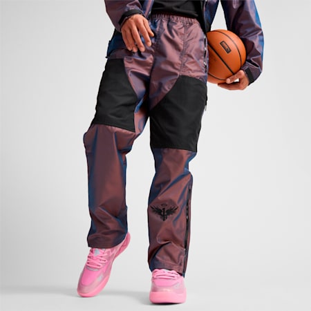 PUMA x LAMELO BALL IRIDESCENT Woven Men's Basketball Pants, Ultraviolet, small
