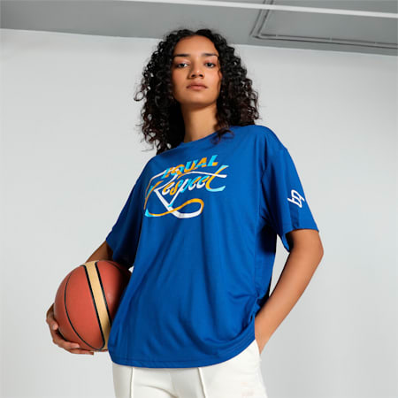 STEWIE Dawn Women's Basketball T-shirt, Cobalt Glaze, small-PHL