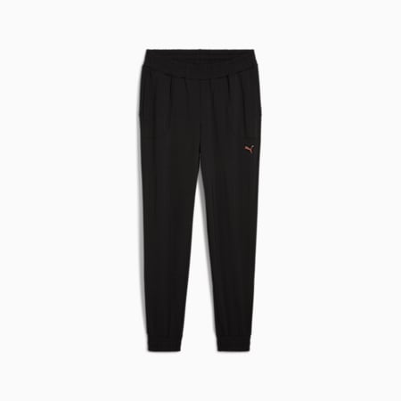 PUMA x PAMELA REIF Jogginghose mit schmal zulaufendem Bein Damen, PUMA Black, small