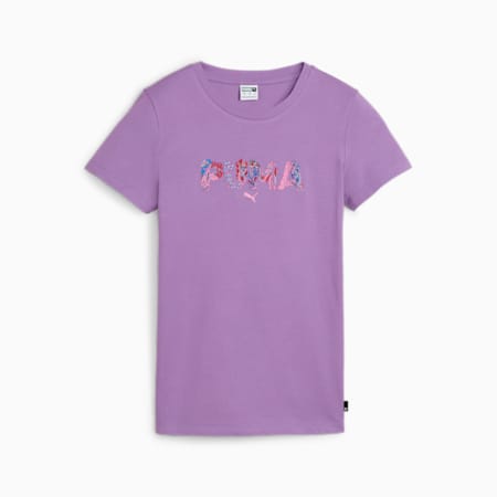 Polo GRAPHICS SHAPE OF FLORA para mujer, Ultraviolet, small-PER