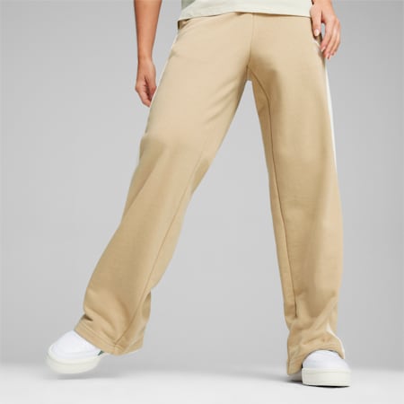 Pantaloni ICONIC T7 a gamba dritta da donna, Prairie Tan, small
