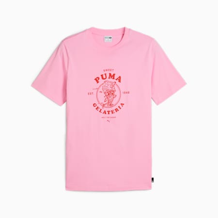 GRAPHICS PUMA GELATERIA T-shirt voor heren, Pink Lilac, small