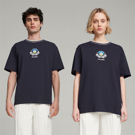 PUMA x PALOMO Graphic Tee, New Navy, small-KOR