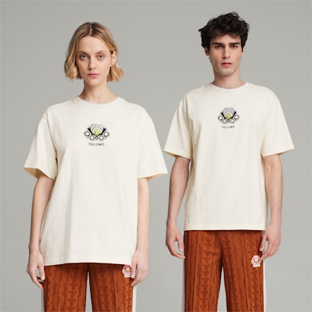 PUMA x PALOMO Graphic T-shirt, Warm White, small