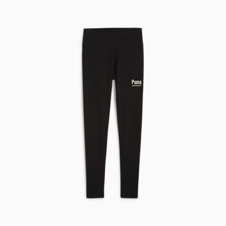 PUMA TEAM Women's Leggings, PUMA Black, small-SEA