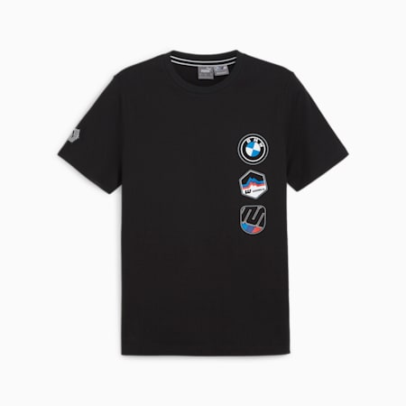 BMW M Motorsport Garage Crew T-Shirt, PUMA Black, small