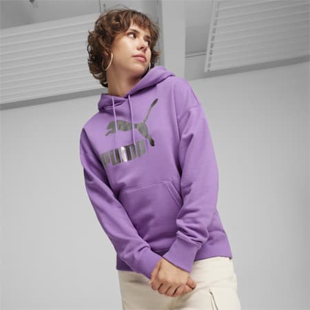 CLASSICS Shiny Hoodie Damen, Ultra Violet, small