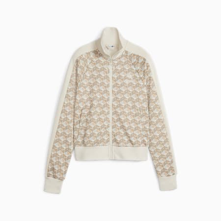 Track jacket T7 da donna, Prairie Tan-AOP, small