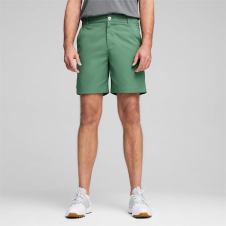 PUMA x QUIET GOLF CLUB Men's Golf Shorts, Deep Forest, small