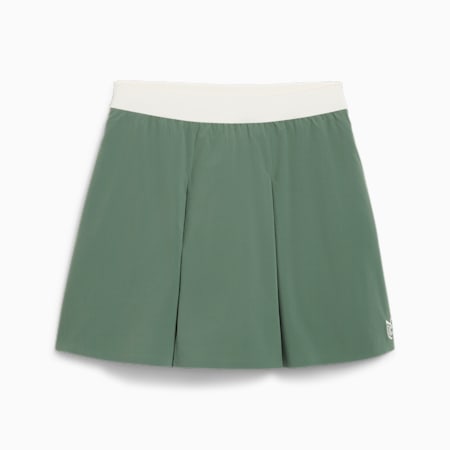 PUMA x Quiet Golf Contemporary Women's Pleated Skirt, Deep Forest, small-SEA