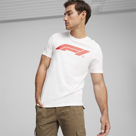F1 ESS Motorsport logo-T-shirt voor heren, PUMA White, small