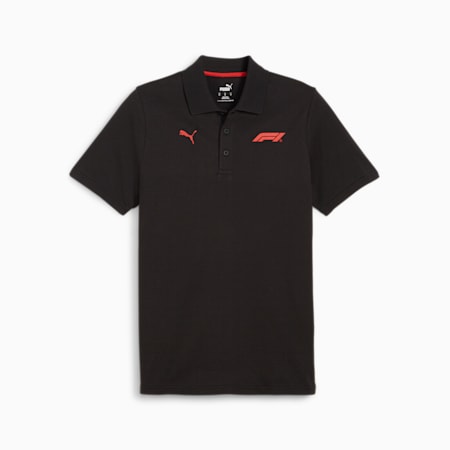 F1® ESS Logo Men's Motorsport Polo, PUMA Black, small