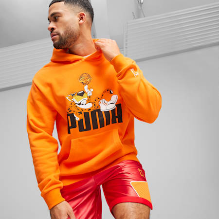 Felpa con cappuccio PUMA HOOPS x CHEETOS, Rickie Orange, small