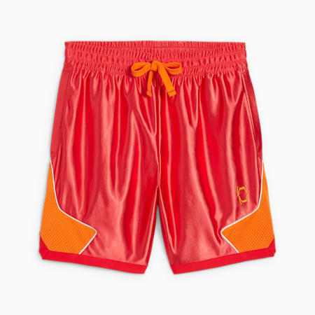 PUMA HOOPS x CHEETOS Men's Shorts, For All Time Red-Rickie Orange, small-AUS