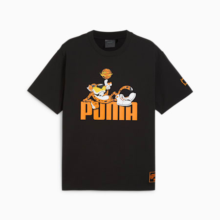 PUMA - Camiseta blanca, negra y naranja 673380 23 Hombre