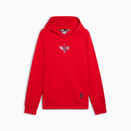 Melo Alwayz On Men's Basketball Hoodie, For All Time Red, small-AUS