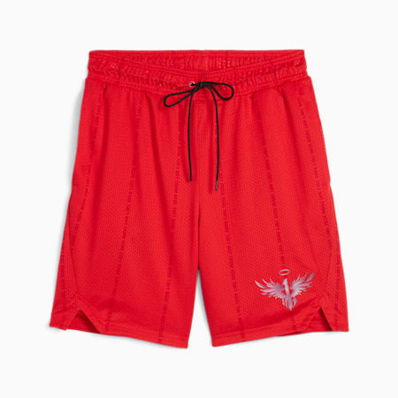 Melo Alwayz On Men's Basketball Shorts, For All Time Red, small-AUS