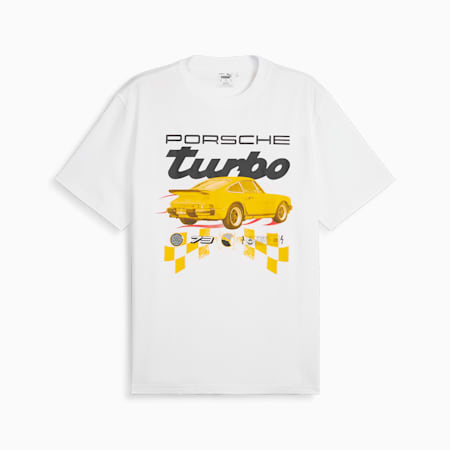 Porsche Legacy Men's Tee, PUMA White, small-AUS